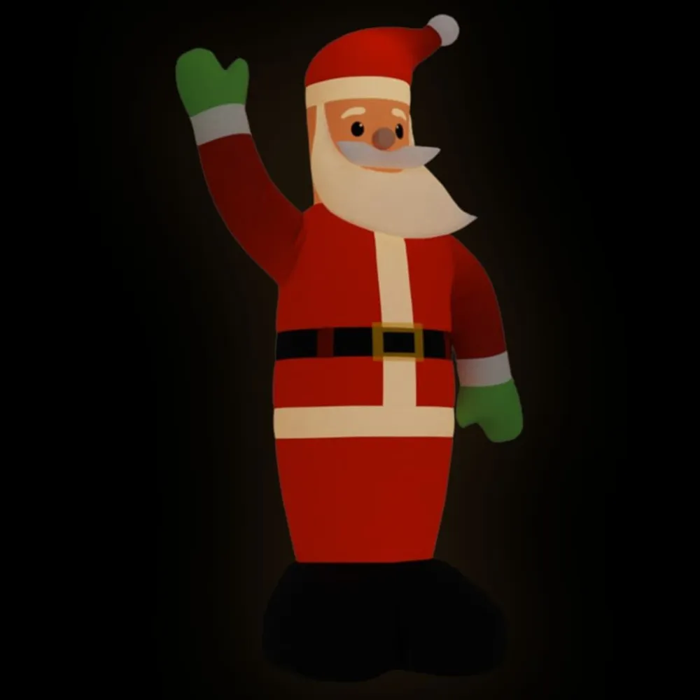 Pai Natal insuflável com luzes LED 820 cm
