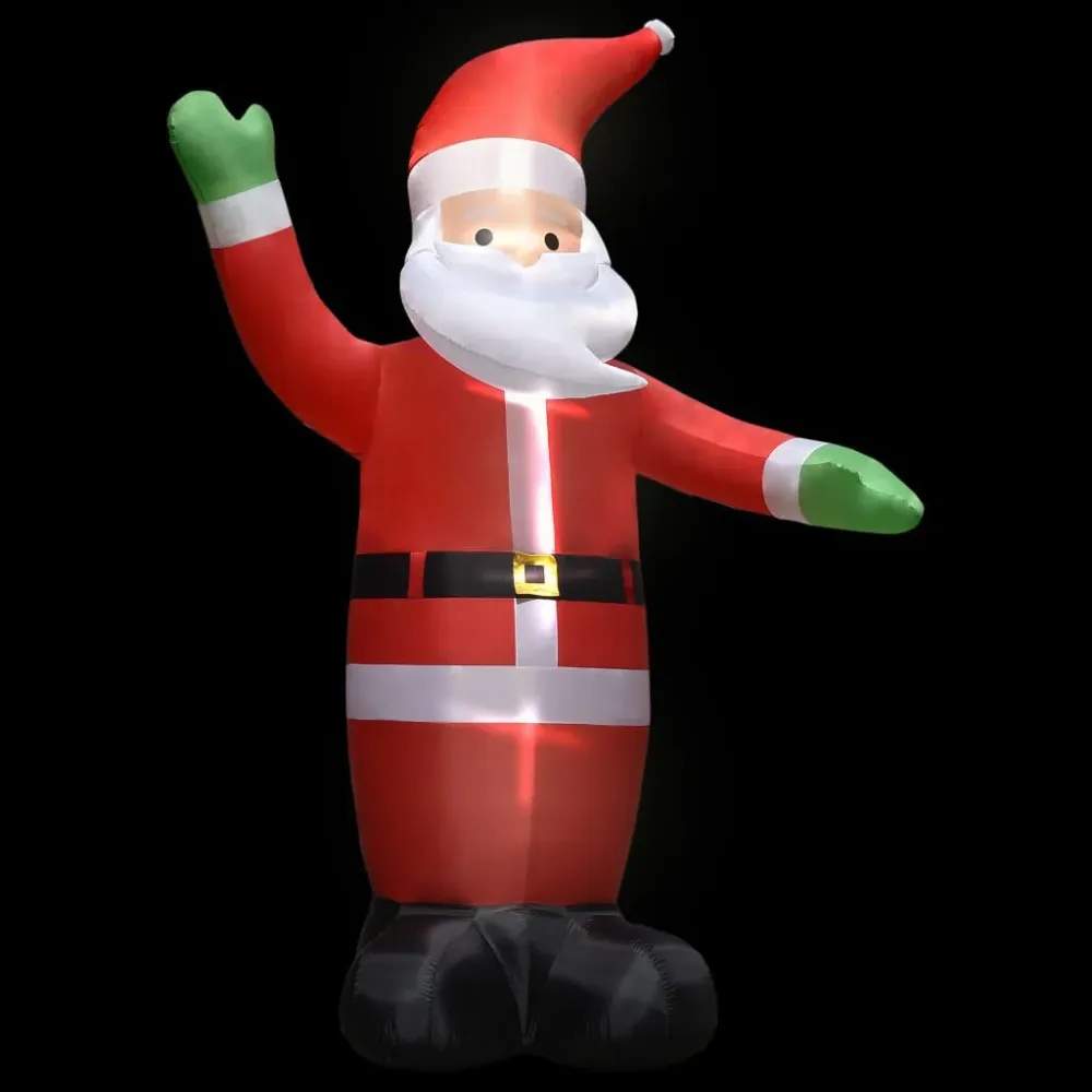 Pai Natal insuflável com luzes LED IP44 3 m