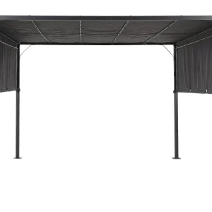 Pergola LED Lights 310 x 310 cm Dark Grey PARGA