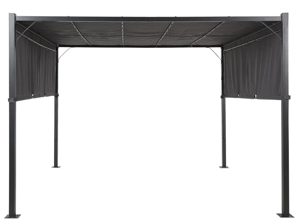Pergola LED Lights 310 x 310 cm Dark Grey PARGA