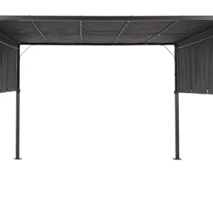Pergola LED Lights 310 x 310 cm Dark Grey PARGA