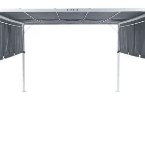 Pergola LED Lights 310 x 310 cm Grey PARGA