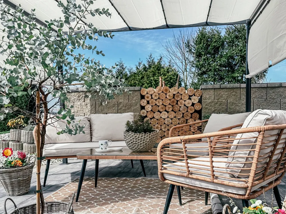 Pergola LED Lights 310 x 310 cm Tom neutro PARGA