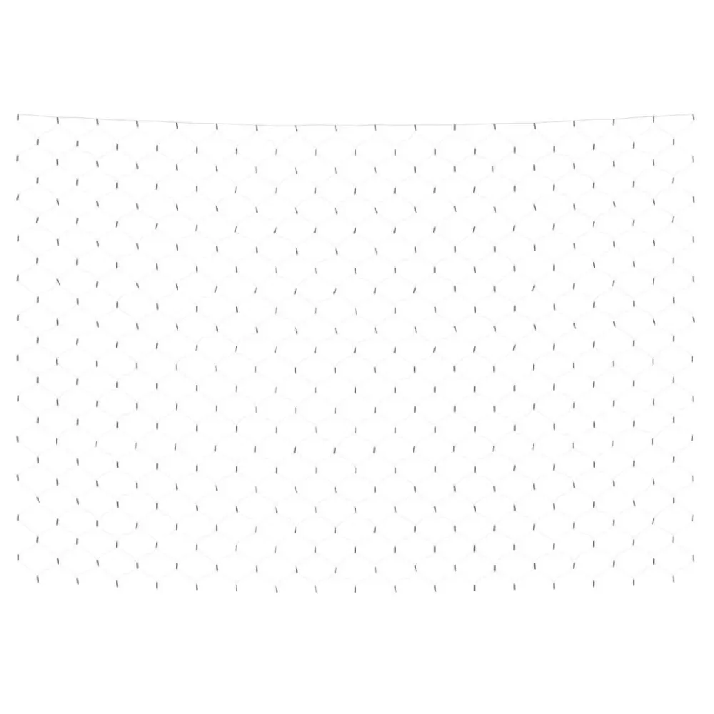 Rede luzes de natal 3x3 m 306 luzes LED int/ext branco febril