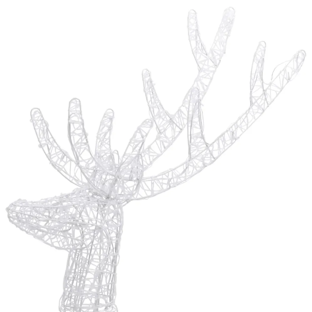Renas de Natal XXL 2pcs 250 LEDs 180 cm acrílico multicolorido