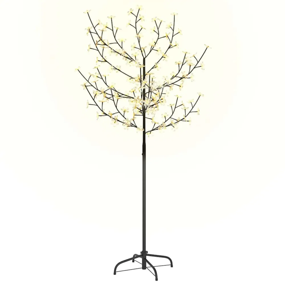 Árvore de Natal 120 LED flor cerejeira luz branco tórrido 150 cm