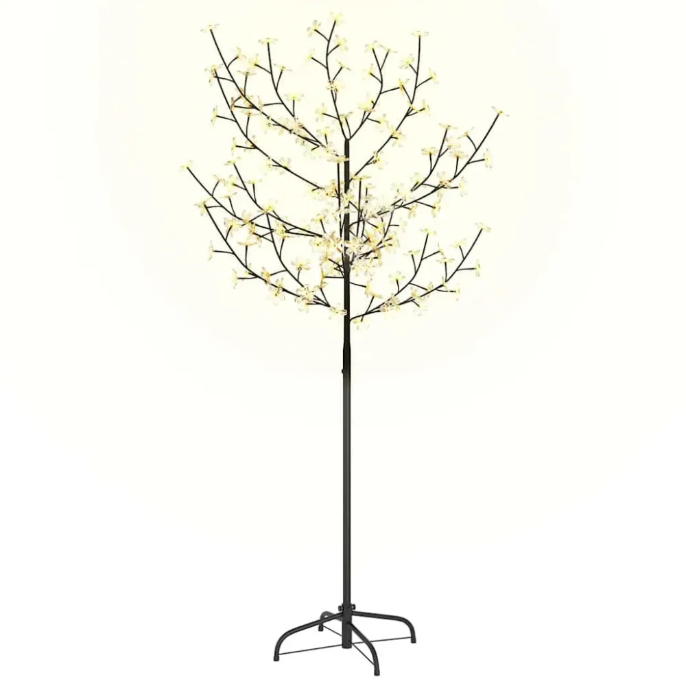 Árvore de Natal 120 LED flor cerejeira luz branco tórrido 150 cm