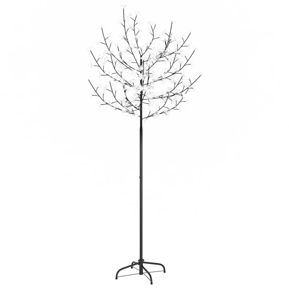 Árvore de Natal 200 LED flor cerejeira luz branco gélido 180 cm