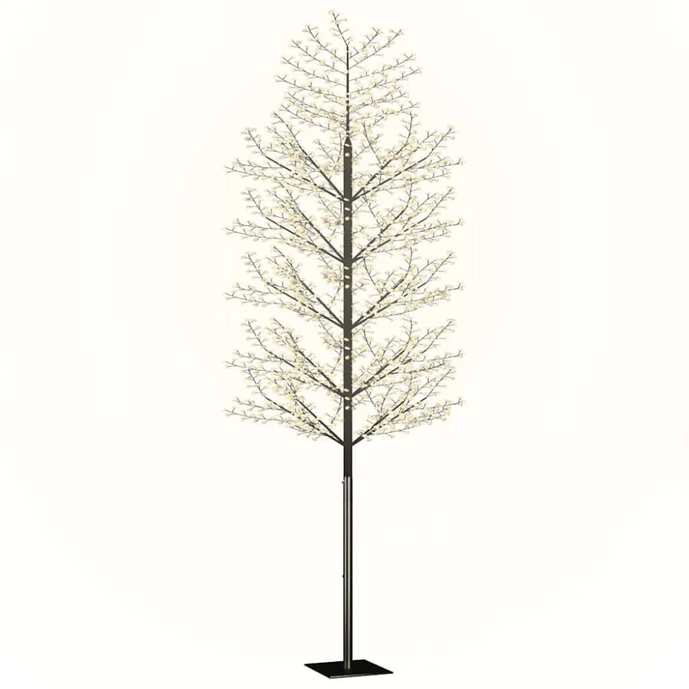 Árvore de Natal 2000 LED flor cerejeira luz branco tórrido 500cm