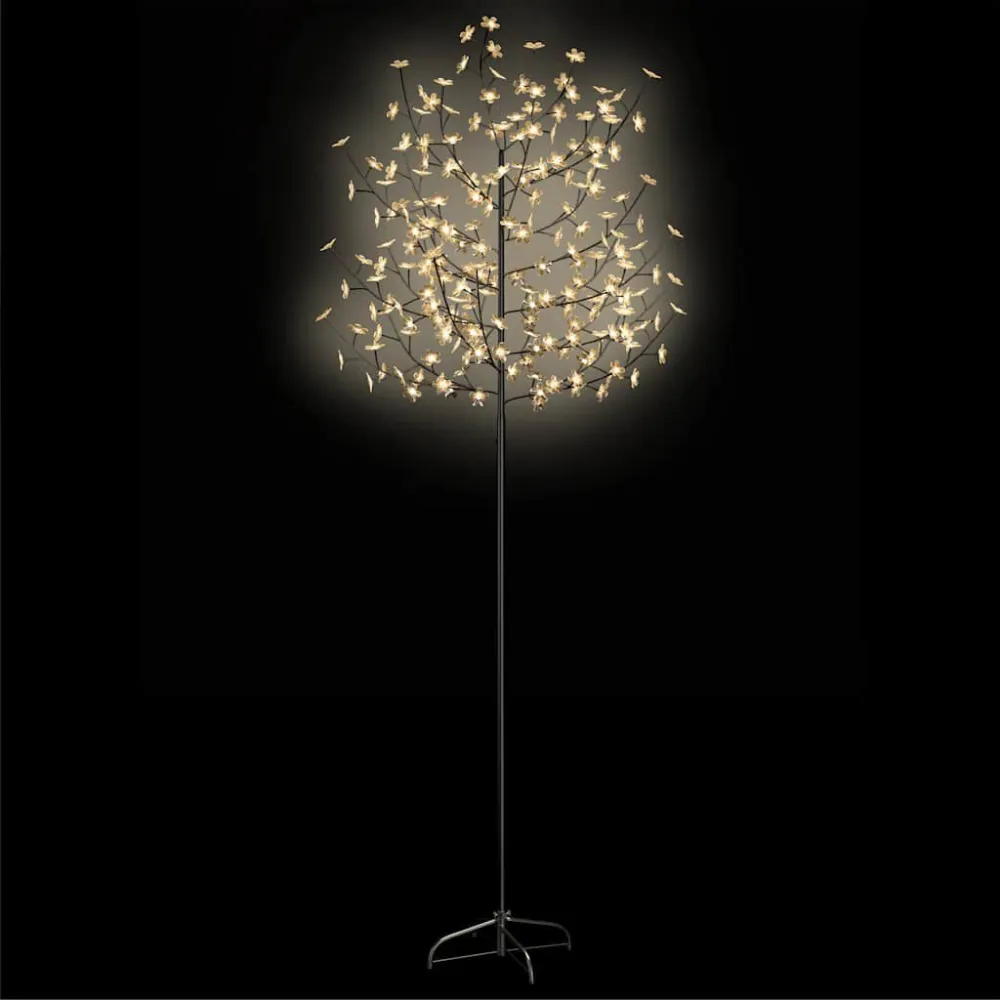 Árvore de Natal 220 LED flor cerejeira luz branco tórrido 220 cm