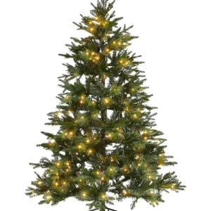 Árvore de natal com iluminação 180 cm verde FIDDLE