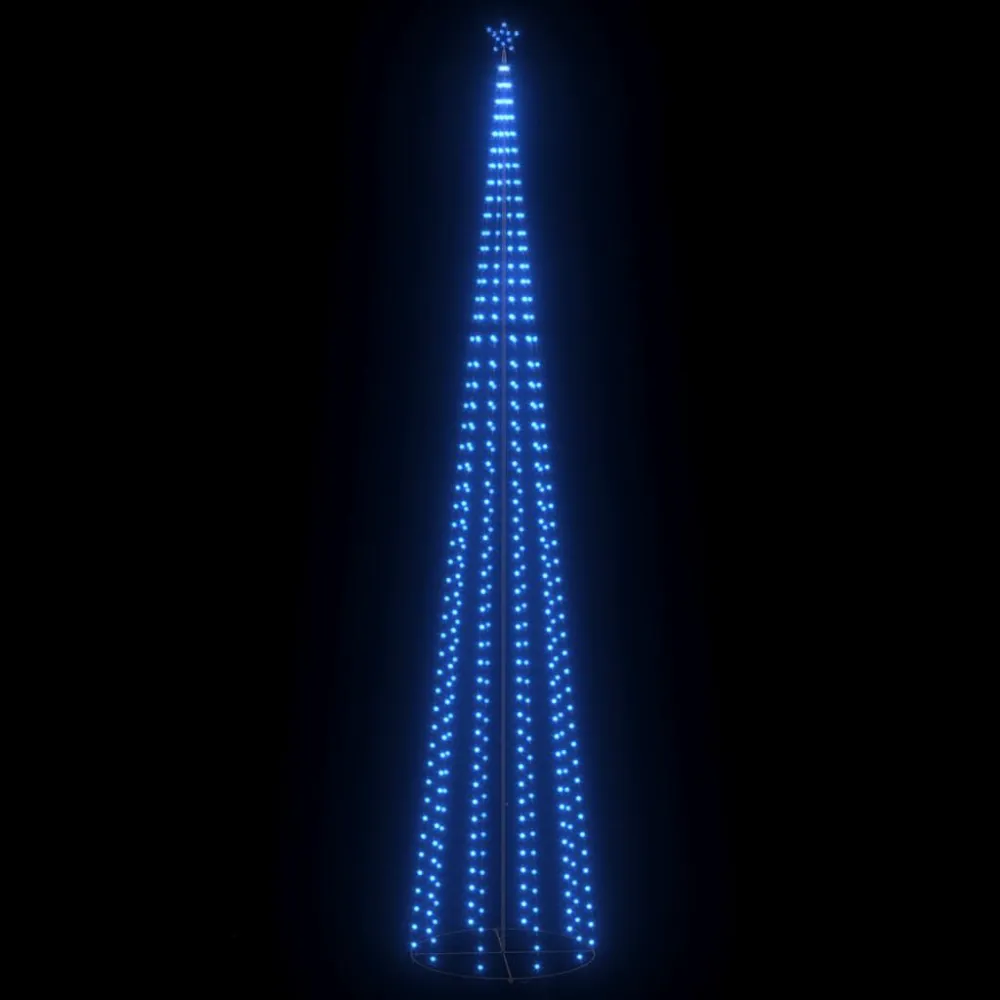 Árvore de Natal em cone com 752 luzes LED 160x500 cm azul