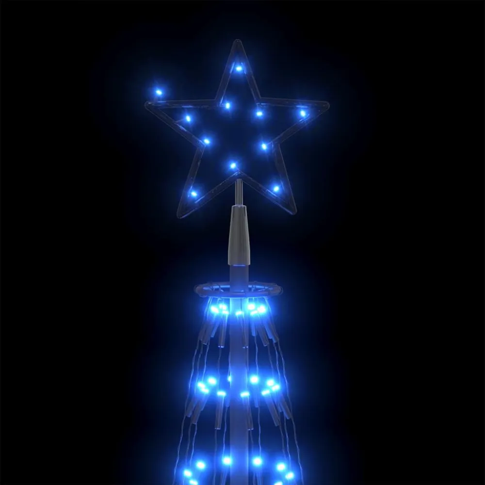Árvore de Natal em cone com 752 luzes LED 160x500 cm azul