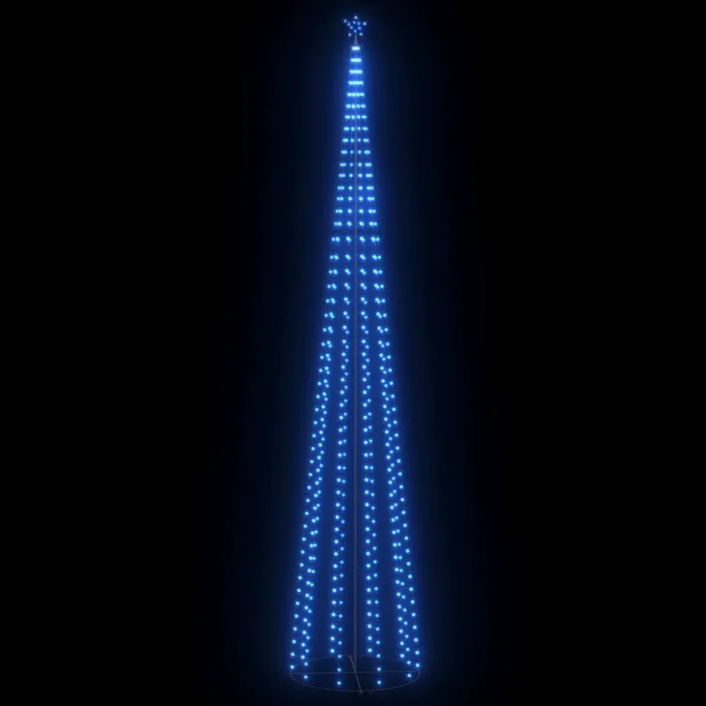 Árvore de Natal em cone com 752 luzes LED 160x500 cm azul
