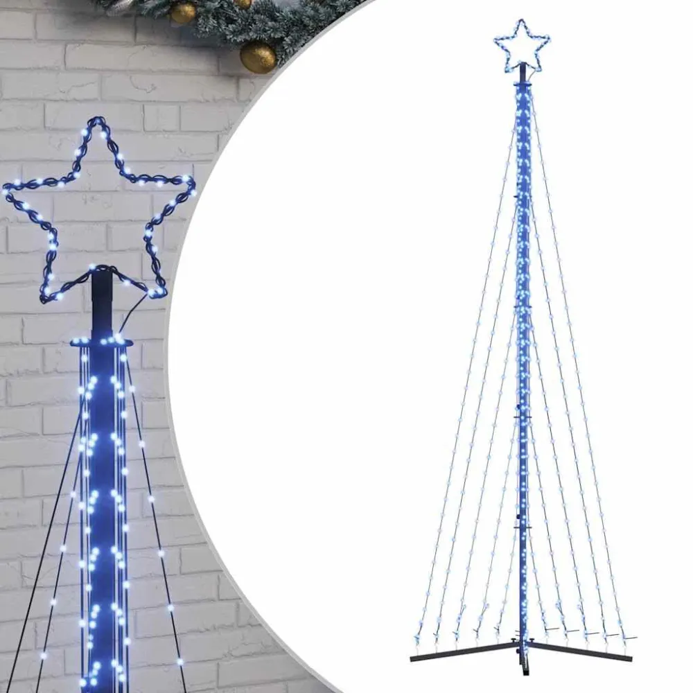 Árvore de Natal LED 495 LEDs Azul 300,5 cm