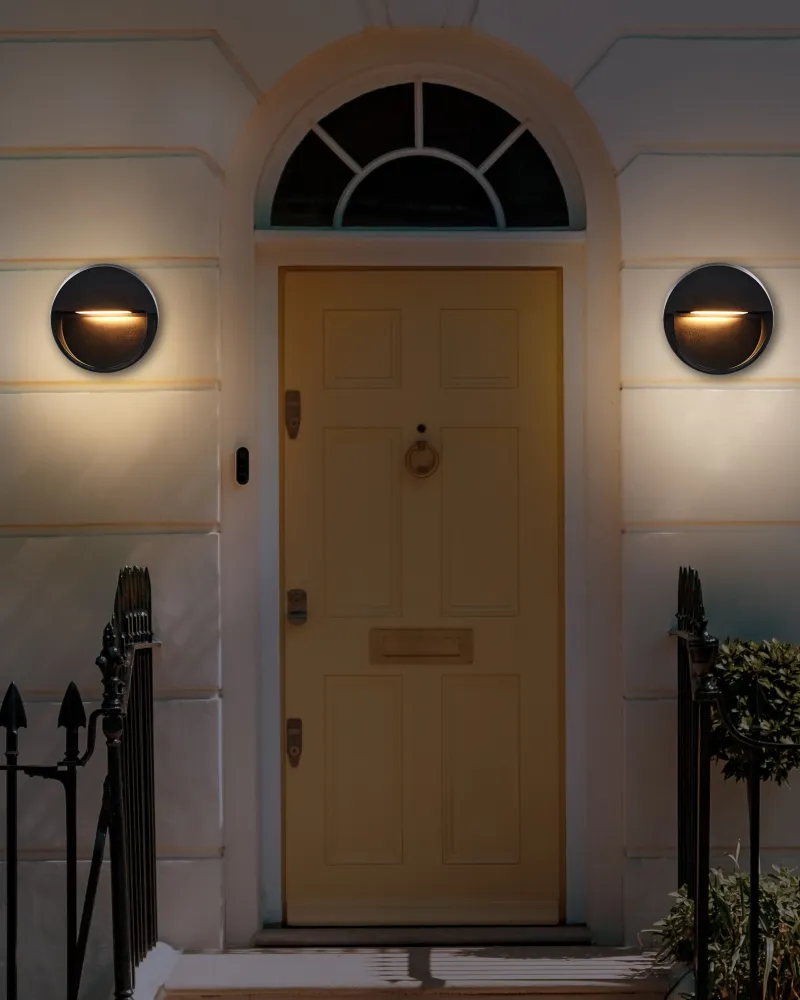 Set 2 Outdoor LED Wall Lights Onix POMPTON