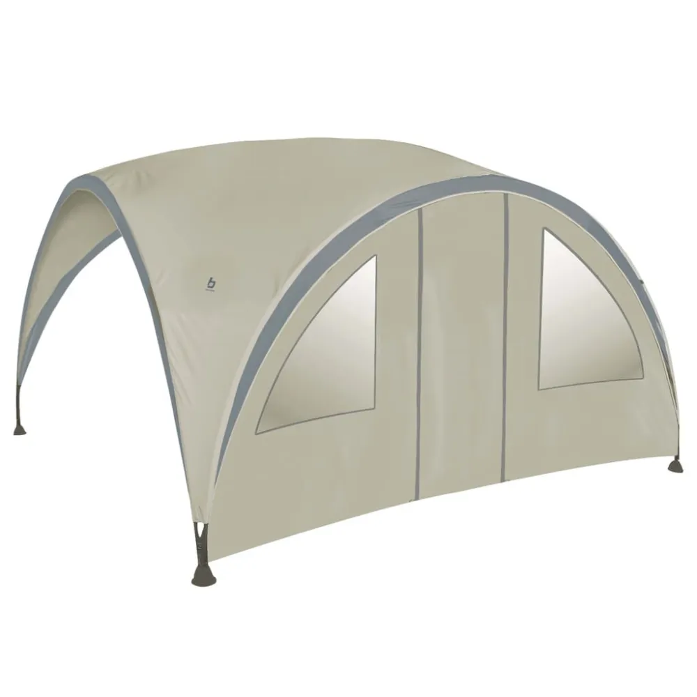 Bo-Camp Parede lateral com porta para abrigo de festas S bege