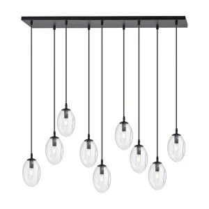 Candeeiro Suspenso Astral, Preto, 100x100x22 cm, EPIKASA