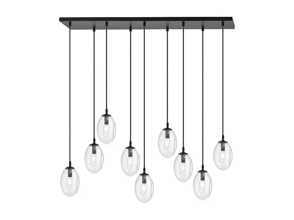Candeeiro Suspenso Astral, Preto, 100x100x22 cm, EPIKASA