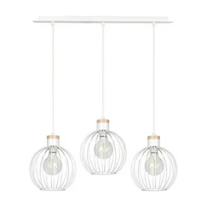 Candeeiro Suspenso Barbado, Branco, 78x100x22 cm, EPIKASA