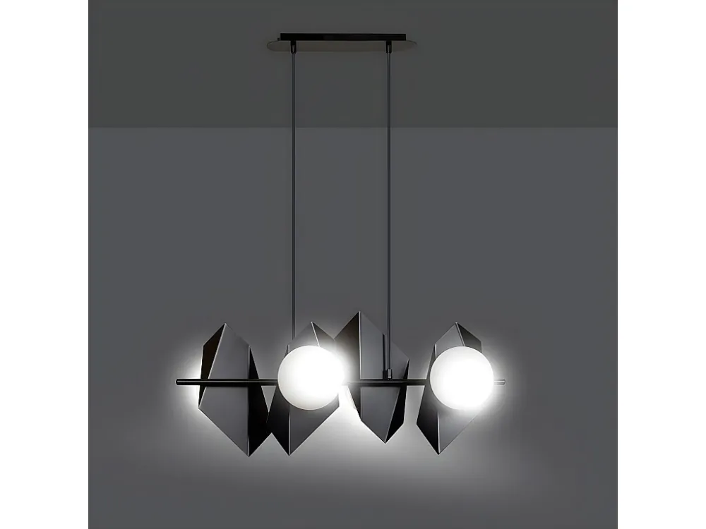 Candeeiro Suspenso Drifton, Preto, 90x100x30 cm, EPIKASA