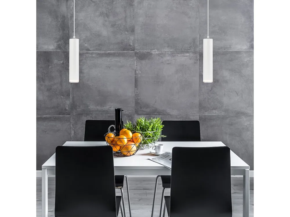 Candeeiro Suspenso Franco, Branco, 100x8x8 cm, EPIKASA
