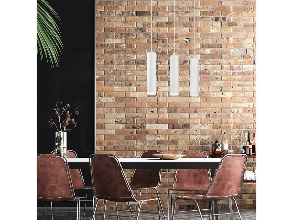 Candeeiro Suspenso Franco, Branco, 90x50x8 cm, EPIKASA