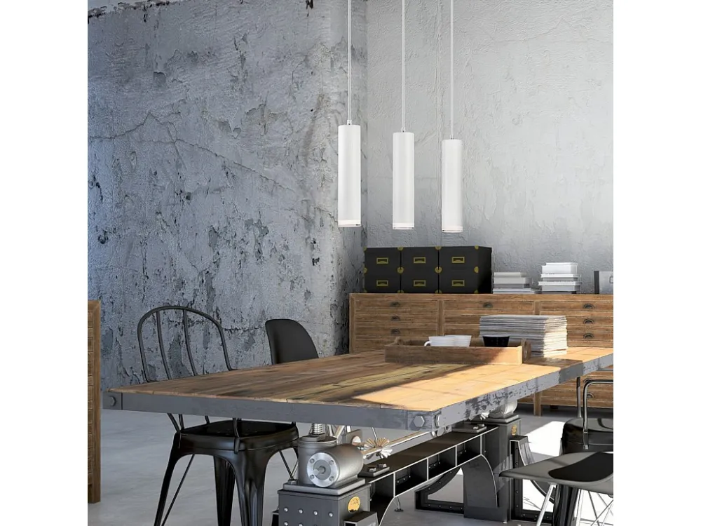 Candeeiro Suspenso Franco, Branco, 90x50x8 cm, EPIKASA
