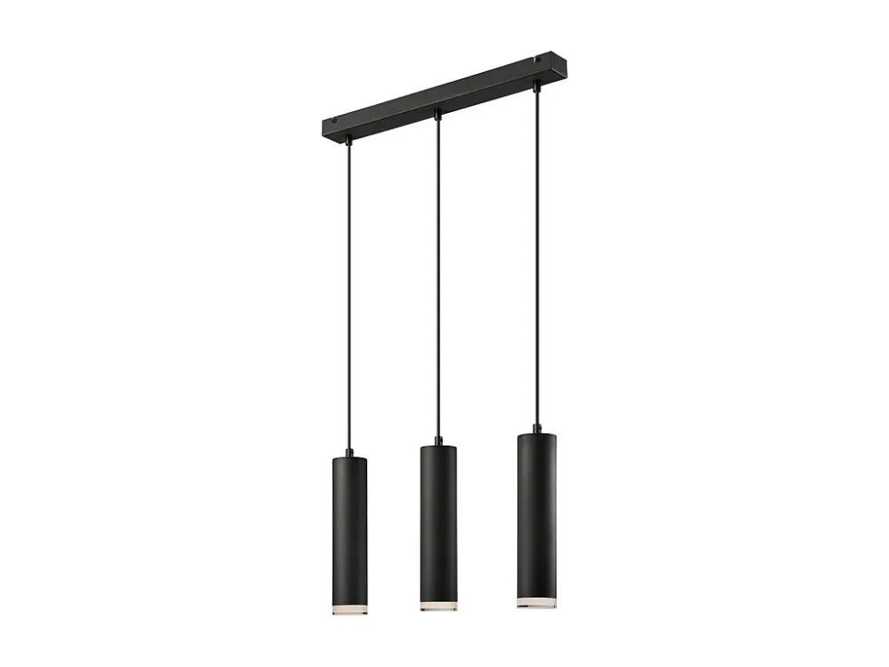 Candeeiro Suspenso Franco, Preto, 90x50x8 cm, EPIKASA