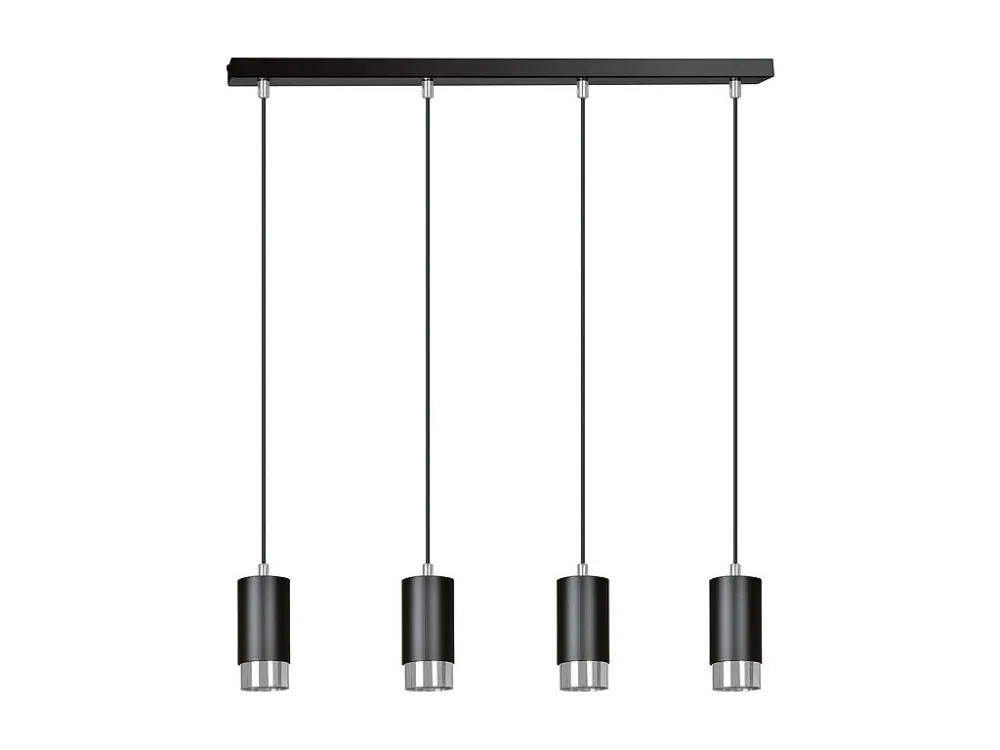 Candeeiro Suspenso Fumiko, Preto, 60x100x6 cm, EPIKASA