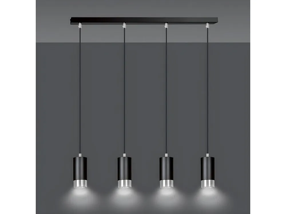 Candeeiro Suspenso Fumiko, Preto, 60x100x6 cm, EPIKASA