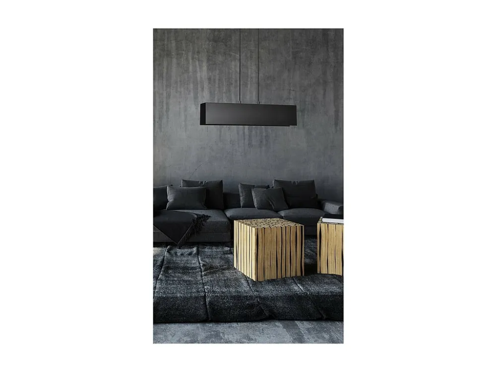 Candeeiro Suspenso Gentor, Preto, 48x100x6 cm, EPIKASA
