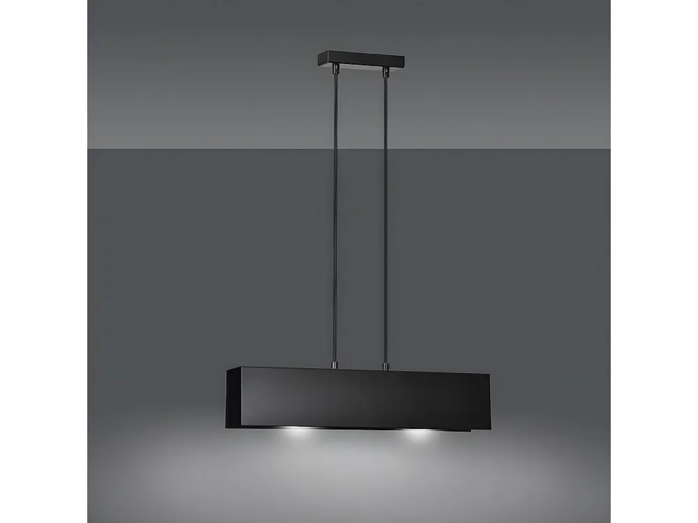 Candeeiro Suspenso Gentor, Preto, 48x100x6 cm, EPIKASA