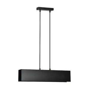 Candeeiro Suspenso Gentor, Preto, 48x100x6 cm, EPIKASA