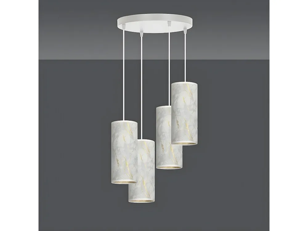 Candeeiro Suspenso Karli, Branco, 35x100x22 cm, EPIKASA