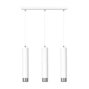 Candeeiro Suspenso Kibo, Branco, 45x100x6 cm, EPIKASA