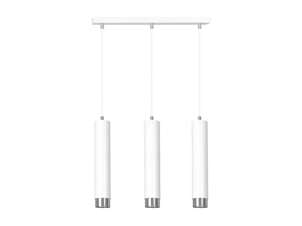 Candeeiro Suspenso Kibo, Branco, 45x100x6 cm, EPIKASA