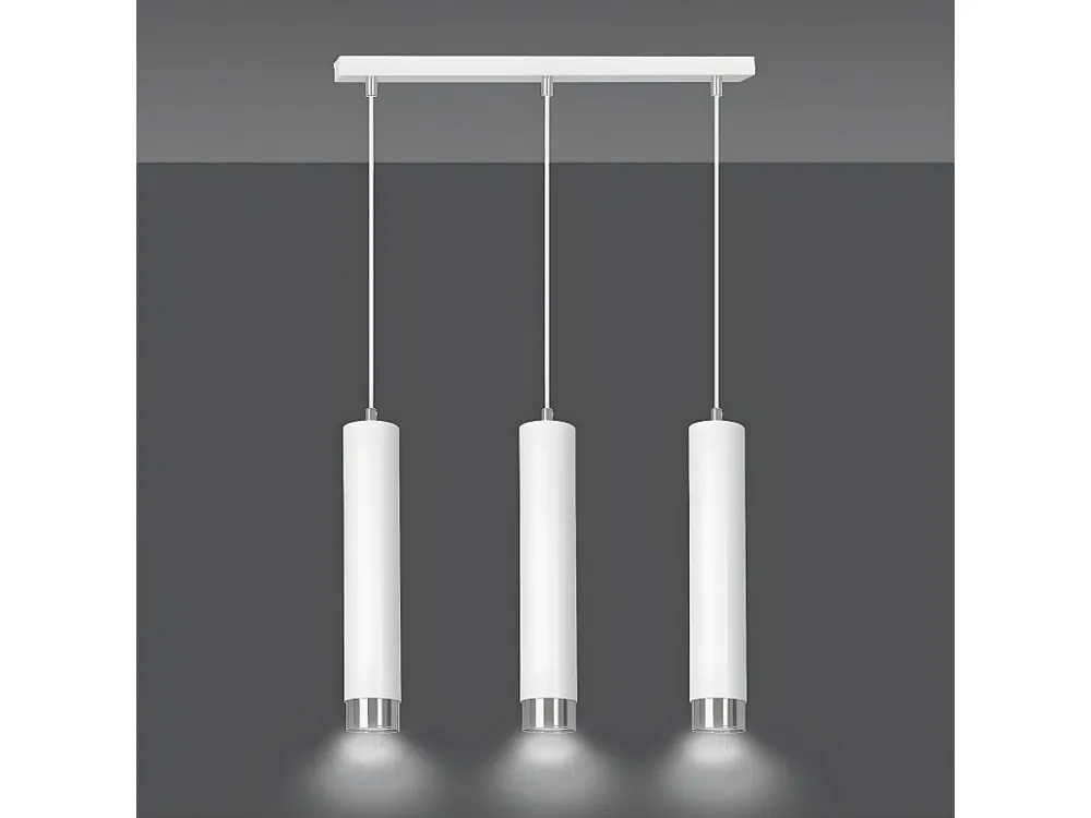 Candeeiro Suspenso Kibo, Branco, 45x100x6 cm, EPIKASA