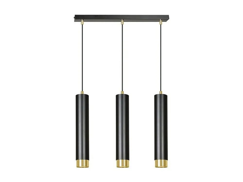 Candeeiro Suspenso Kibo, Preto, 45x100x6 cm, EPIKASA