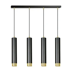 Candeeiro Suspenso Kibo, Preto, 60x100x6 cm, EPIKASA