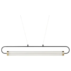 Candeeiro suspenso LED em metálico preto HENRY