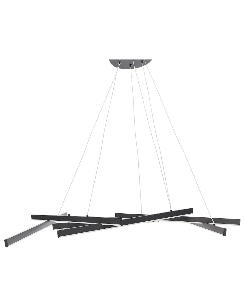 Candeeiro suspenso LED em metálico preto KANDRA