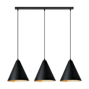 Candeeiro Suspenso Rebel, Preto, 93x100x24 cm, EPIKASA