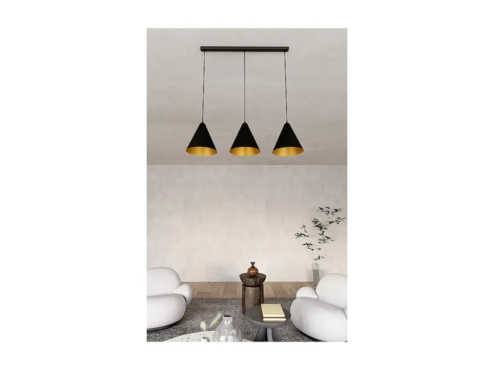 Candeeiro Suspenso Rebel, Preto, 93x100x24 cm, EPIKASA