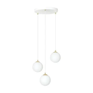 Candeeiro Suspenso Royal, Branco, 40x100x40 cm, EPIKASA