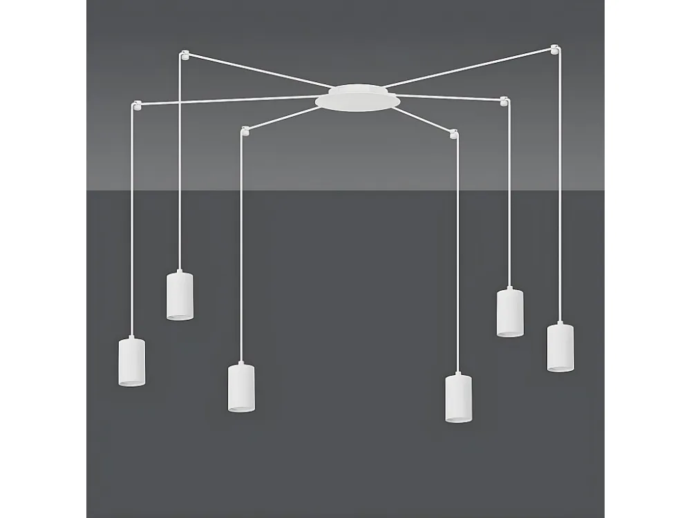 Candeeiro Suspenso Traker, Branco, 300x300x14 cm, EPIKASA
