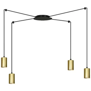 Candeeiro Suspenso Traker, Preto, 300x300x14 cm, EPIKASA