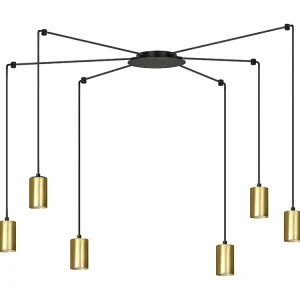 Candeeiro Suspenso Traker, Preto, 300x300x14 cm, EPIKASA