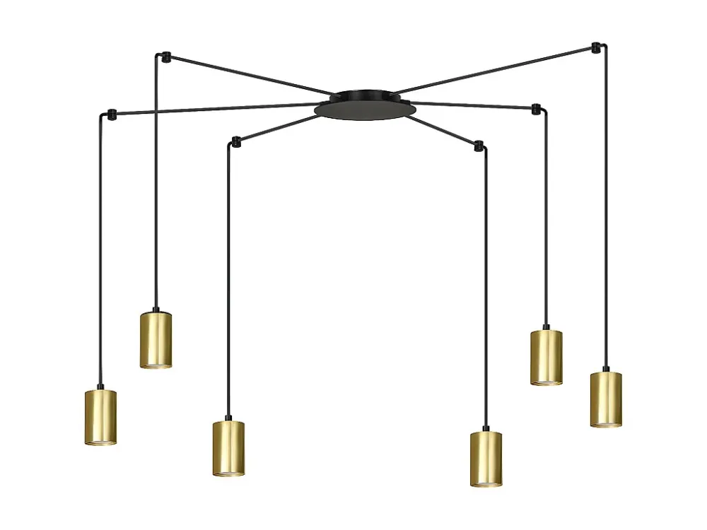Candeeiro Suspenso Traker, Preto, 300x300x14 cm, EPIKASA