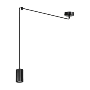 Candeeiro Suspenso Traker, Preto, 300x300x8 cm, EPIKASA